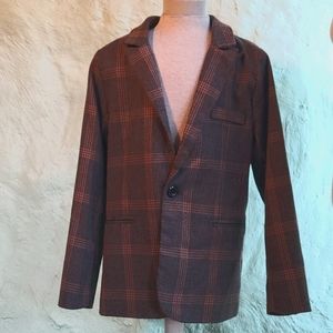 Children's plaid blazer《fully lined 》